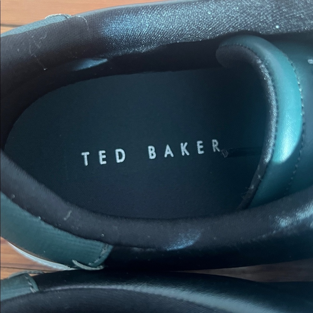 Ted Baker London Sleek Men's Robberto Black Leather Sneakers - NIB - Size 11 - Picture 9 of 13